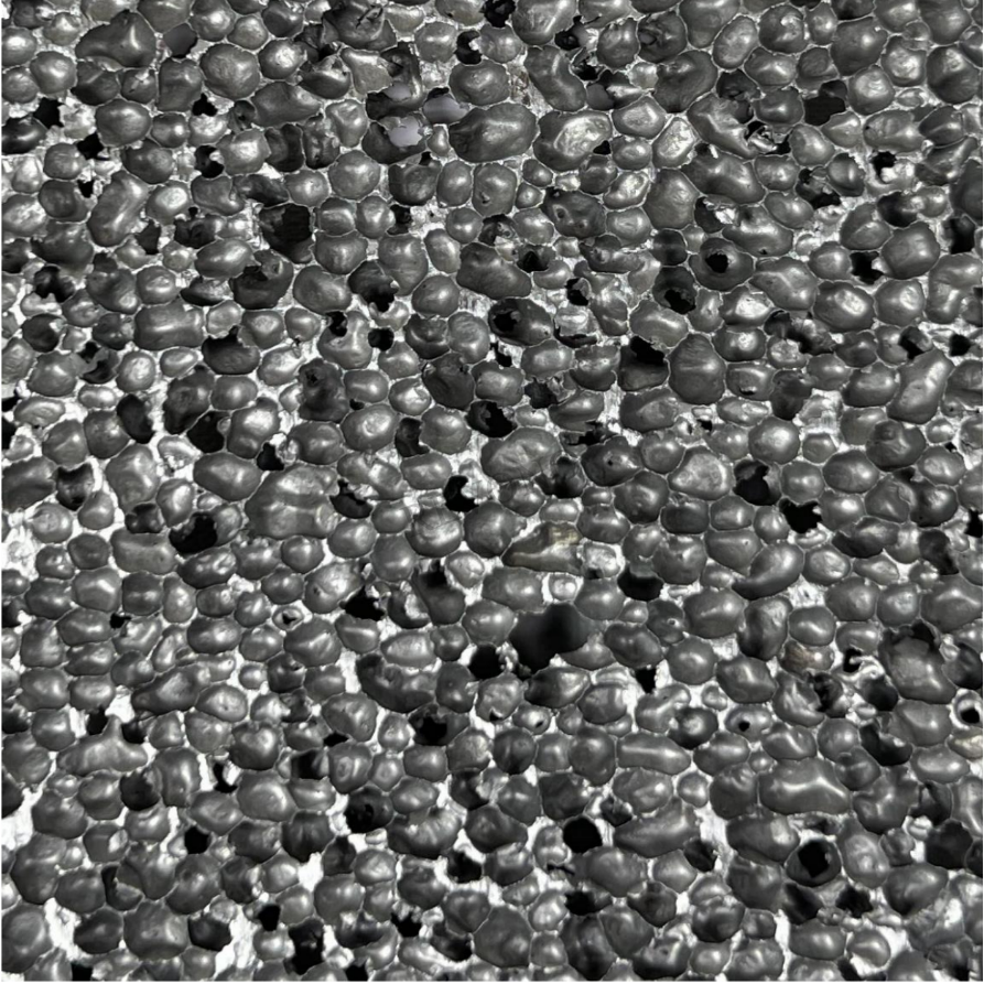 Translucent board Aperture 5-7mm Aluminium colour