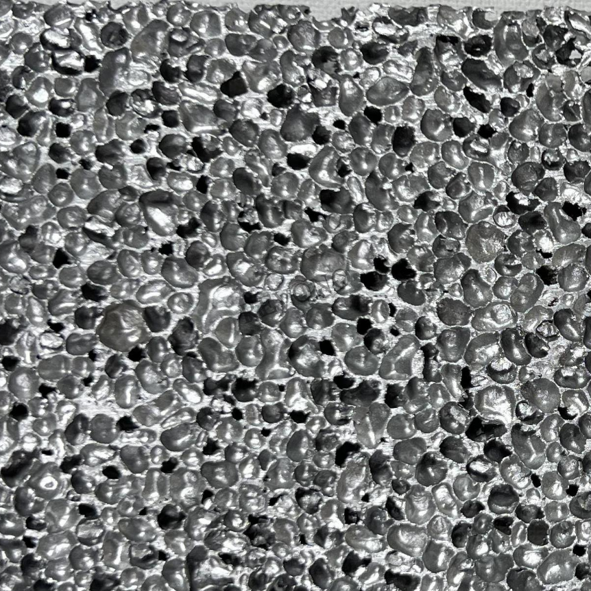 Aluminum Foam-Sliver pervious to light
