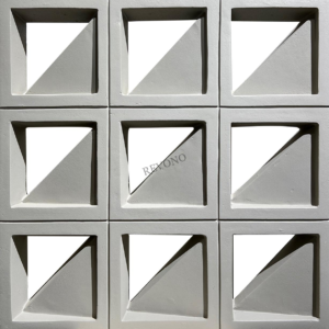 PU Veneer-Nine Palace Triangle Grey